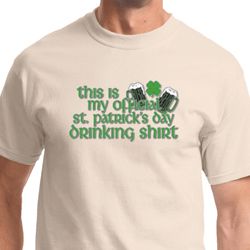 Official Drinking Shirt Mens St Patricks Day Shirts