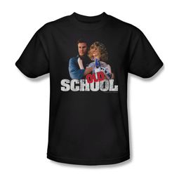 Old School Shirt Frank And Friend Adult Black Tee T-Shirt Old School Shirt Frank And Friend Adult Black Tee T-Shirt