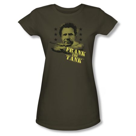 Old School Shirt Juniors Frank The Tank Green Tee T-Shirt