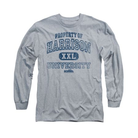 Old School Shirt Property Of Harrison Long Sleeve Athletic Heather Tee T-Shirt