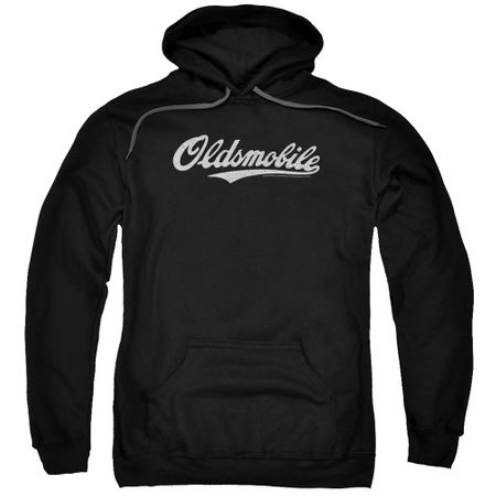 Oldsmobile Hoodie Cursive Logo Black Sweatshirt Hoody