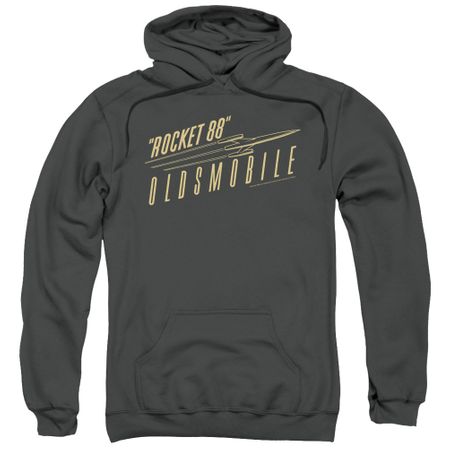 Oldsmobile Hoodie Rocket 88 Charcoal Sweatshirt Hoody