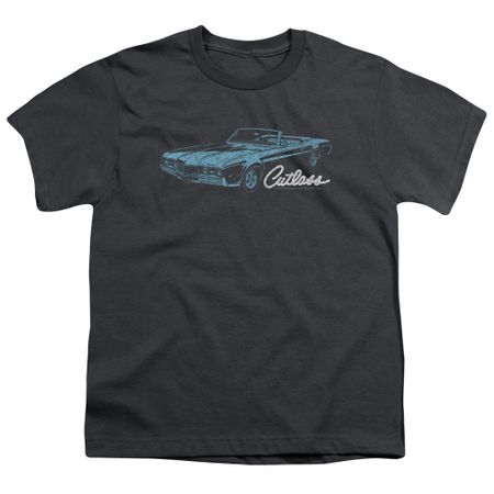 Oldsmobile Kids Shirt 68 Cutlass Charcoal T-Shirt