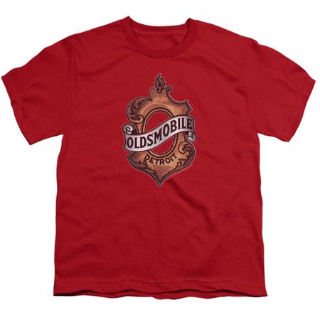 Oldsmobile Kids Shirt Detroit Emblem Red T-Shirt