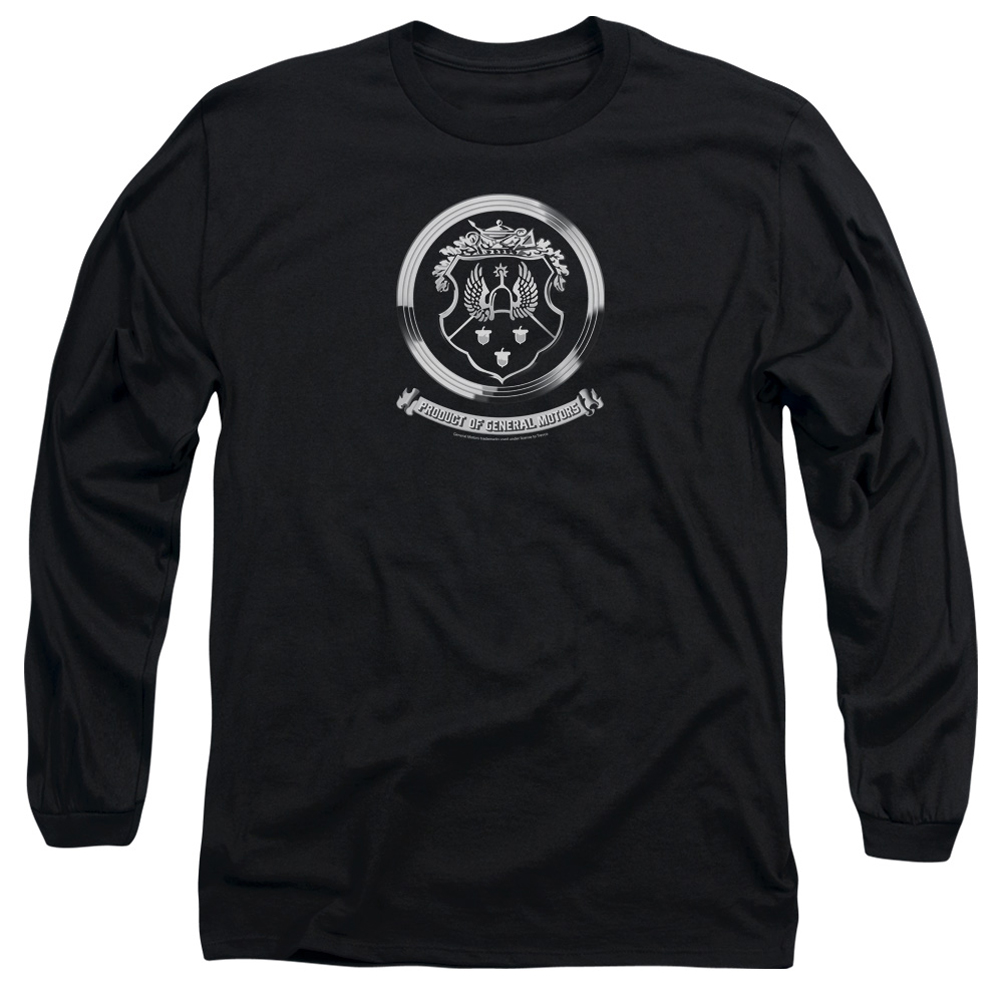Oldsmobile Long Sleeve Shirt 1930's Crest Emblem Black Tee TShirt
