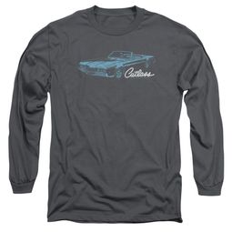 Oldsmobile Long Sleeve Shirt 68 Cutlass Charcoal Tee T-Shirt Oldsmobile Long Sleeve Shirt 68 Cutlass Charcoal Tee T-Shirt