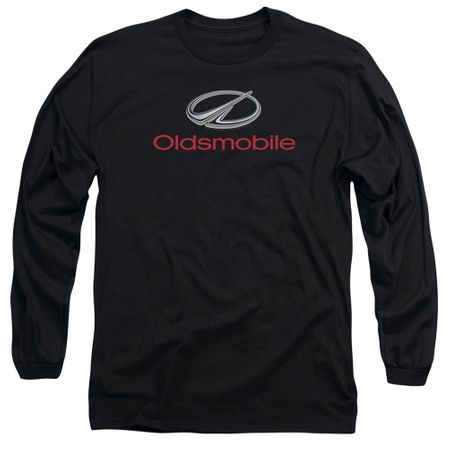 Oldsmobile Long Sleeve Shirt Modern Logo Black Tee T-Shirt