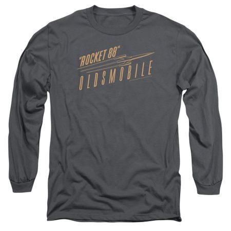 Oldsmobile Long Sleeve Shirt Rocket 88 Charcoal Tee T-Shirt