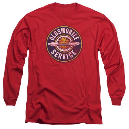 Oldsmobile Long Sleeve Shirt Vintage Service Red Tee T-Shirt