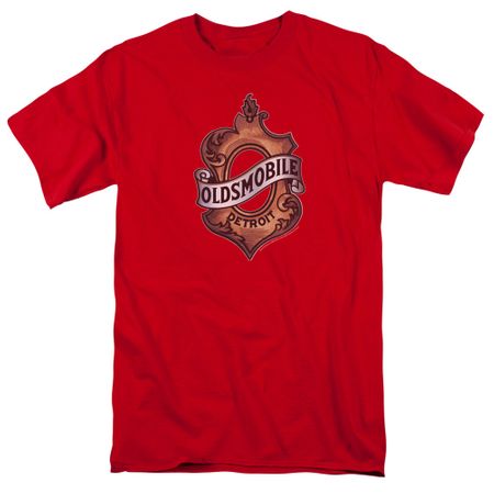 Oldsmobile Shirt Detroit Emblem Red T-Shirt