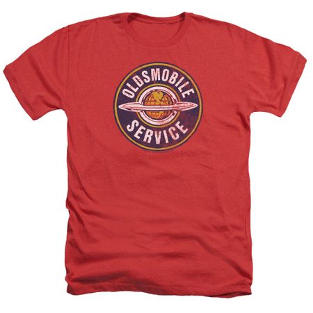Oldsmobile Shirt Vintage Service Heather Red T-Shirt