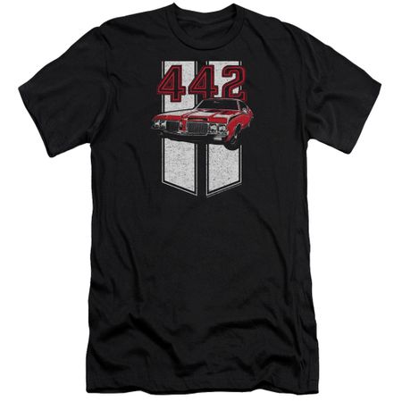 Oldsmobile Slim Fit Shirt 442 Black T-Shirt