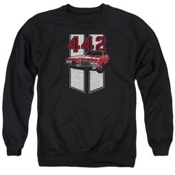 Oldsmobile Sweatshirt 442  Adult Black Sweat Shirt