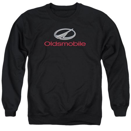 Oldsmobile Sweatshirt Modern Logo  Adult Black Sweat Shirt