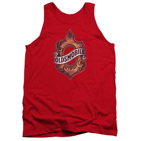 Oldsmobile Tank Top Detroit Emblem Red Tanktop