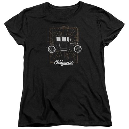Oldsmobile Womens Shirt 1912 Defender Black T-Shirt