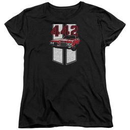 Oldsmobile Womens Shirt 442 Black T-Shirt