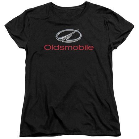 Oldsmobile Womens Shirt Modern Logo Black T-Shirt