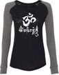 OM Mani Padme Hum Ladies Long Sleeve Preppy Patch Yoga Shirt