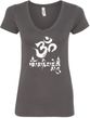 OM Mani Padme Hum Ladies V-Neck Yoga Shirt