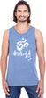 OM Mani Padme Hum Tri Blend Mens Yoga Tank Top