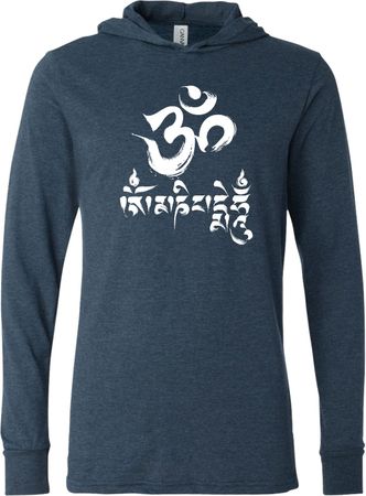 OM Mani Padme Hum Yoga Lightweight Hoodie
