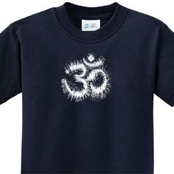 OM Tie Dye Kids Yoga Shirts