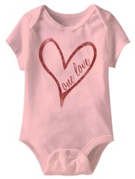 One Love Funny Baby Romper Pink Infant Babies Creeper One Love Funny Baby Romper Pink Infant Babies Creeper