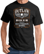 Outlaw Biker Southern Rebel Men's Bike T-shirt - Black