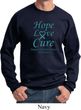 Ovarian Cancer Awareness Hope Love Cure Sweatshirt