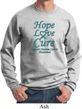 Ovarian Cancer Awareness Hope Love Cure Sweatshirt