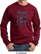 Ovarian Cancer Awareness Hope Love Cure Sweatshirt