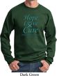 Ovarian Cancer Awareness Hope Love Cure Sweatshirt