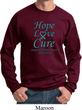 Ovarian Cancer Awareness Hope Love Cure Sweatshirt