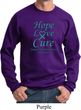 Ovarian Cancer Awareness Hope Love Cure Sweatshirt