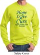 Ovarian Cancer Awareness Hope Love Cure Sweatshirt
