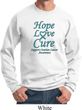 Ovarian Cancer Awareness Hope Love Cure Sweatshirt
