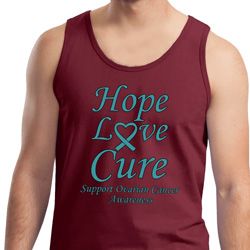 Ovarian Cancer Awareness Hope Love Cure Tank Top