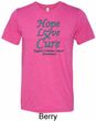 Ovarian Cancer Awareness Hope Love Cure Tri Blend Tee