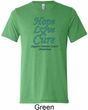 Ovarian Cancer Awareness Hope Love Cure Tri Blend Tee