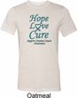 Ovarian Cancer Awareness Hope Love Cure Tri Blend Tee