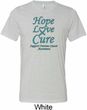 Ovarian Cancer Awareness Hope Love Cure Tri Blend Tee