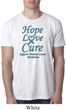 Ovarian Cancer Hope Love Cure Burnout T-shirt
