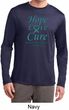 Ovarian Cancer Hope Love Cure Dry Wicking Long Sleeve