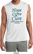 Ovarian Cancer Hope Love Cure Dry Wicking Sleeveless Shirt