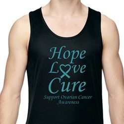 Ovarian Cancer Hope Love Cure Dry Wicking Tank Top