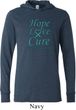 Ovarian Cancer Hope Love Cure Lightweight Hoodie