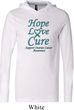 Ovarian Cancer Hope Love Cure Lightweight Hoodie