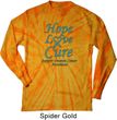 Ovarian Cancer Hope Love Cure Long Sleeve Tie Dye