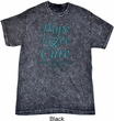 Ovarian Cancer Hope Love Cure Mineral Tie Dye T-shirt